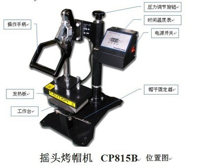 CP815B热转印摇头烤帽机 高效印制广告帽的工艺新选择